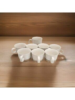 VTG Hearthside Water Colors Stoneware 7 Tea Cups 1 Coffee Mug Made in Japan